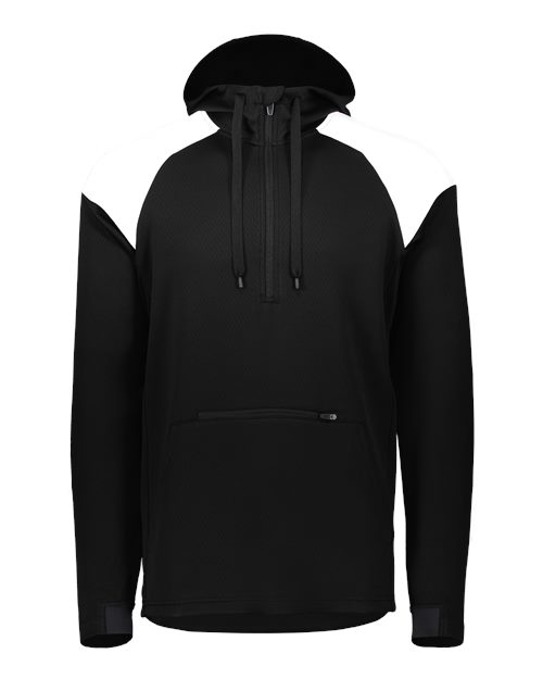 Men's Limitless Quarter-Zip Hooded Pullover - Black/ White