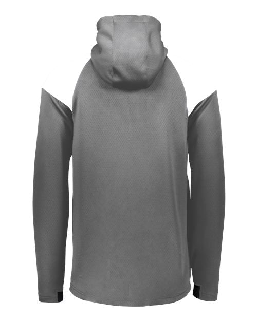Men's Limitless Quarter-Zip Hooded Pullover - Carbon/ White