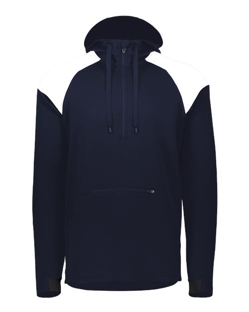 Men's Limitless Quarter-Zip Hooded Pullover - Navy/ White