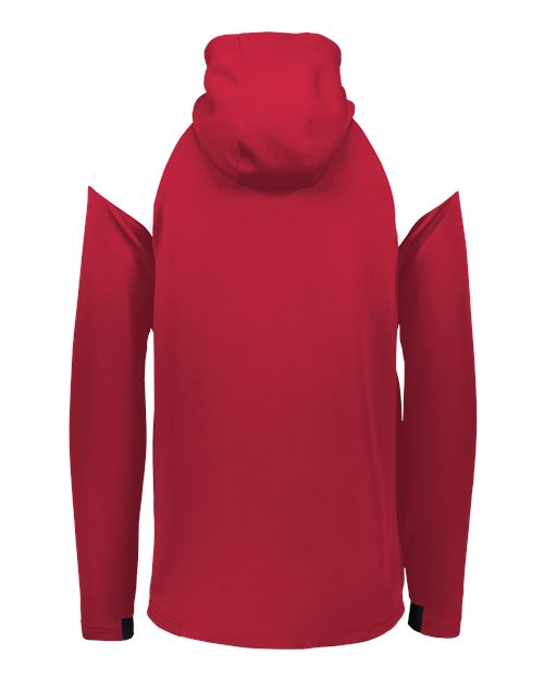 Men's Limitless Quarter-Zip Hooded Pullover - Scarlet/ White