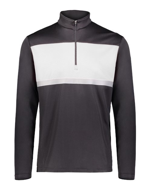 Men's Dry-Excel™ Prism Bold Quarter-Zip Pullover - Black/ White