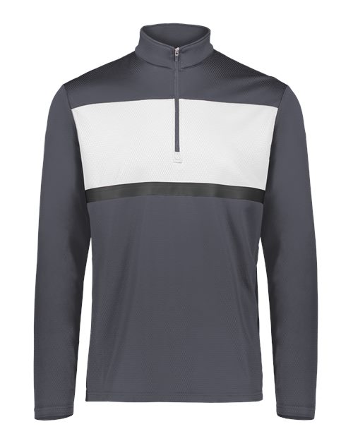 Men's Dry-Excel™ Prism Bold Quarter-Zip Pullover - Carbon/ White