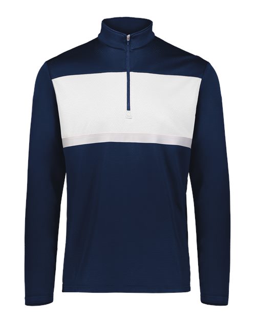 Men's Dry-Excel™ Prism Bold Quarter-Zip Pullover - Navy/ White
