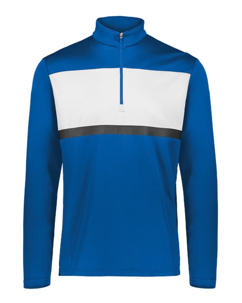 Men's Dry-Excel™ Prism Bold Quarter-Zip Pullover - Royal/ White
