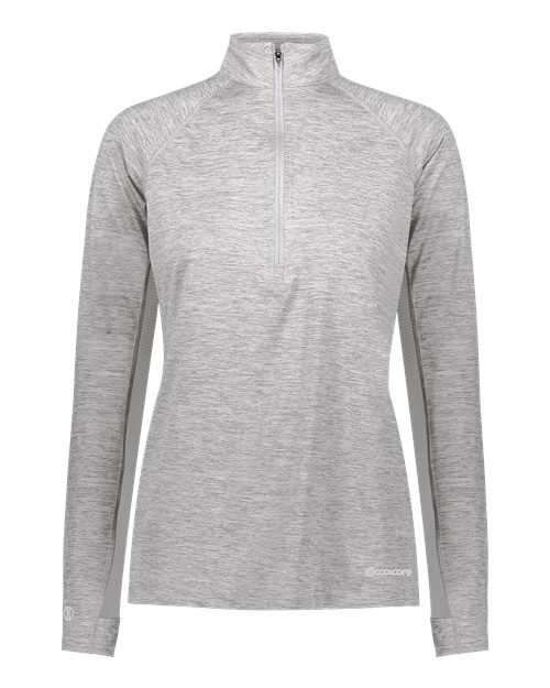 Women's Electrify CoolCore® Quarter-Zip Pullover - Athletic Grey Heather