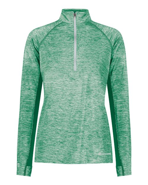 Women's Electrify CoolCore® Quarter-Zip Pullover - Kelly Heather