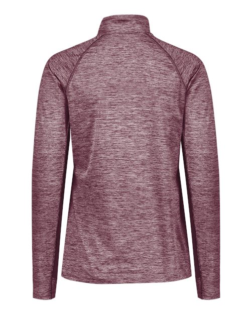 Women's Electrify CoolCore® Quarter-Zip Pullover - Maroon Heather