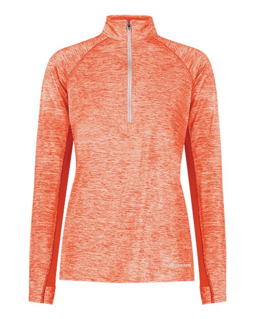Women's Electrify CoolCore® Quarter-Zip Pullover - Orange Heather
