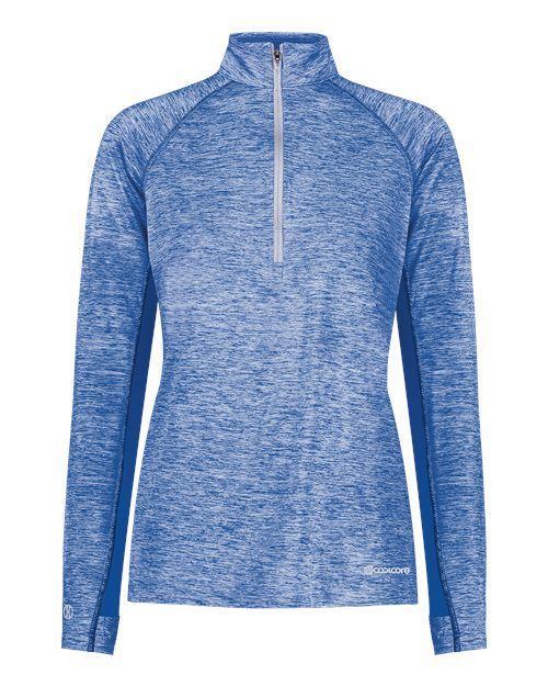 Women's Electrify CoolCore® Quarter-Zip Pullover - Royal Heather