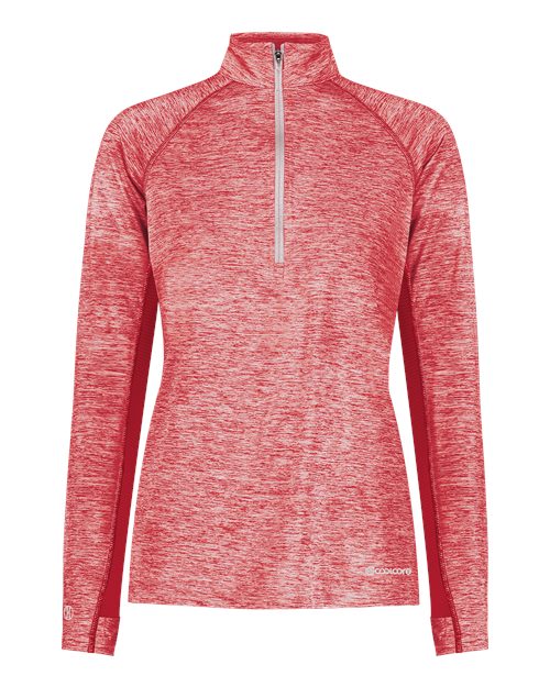 Women's Electrify CoolCore® Quarter-Zip Pullover - Scarlet Heather