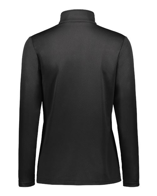 Women's Prism Bold Quarter-Zip Pullover - Black/ Scarlet