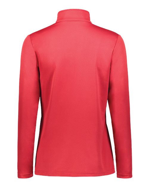 Women's Prism Bold Quarter-Zip Pullover - Scarlet/ White