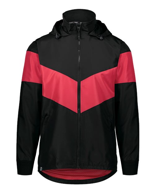 Men's Potomac Hooded Jacket - Black/ Scarlet