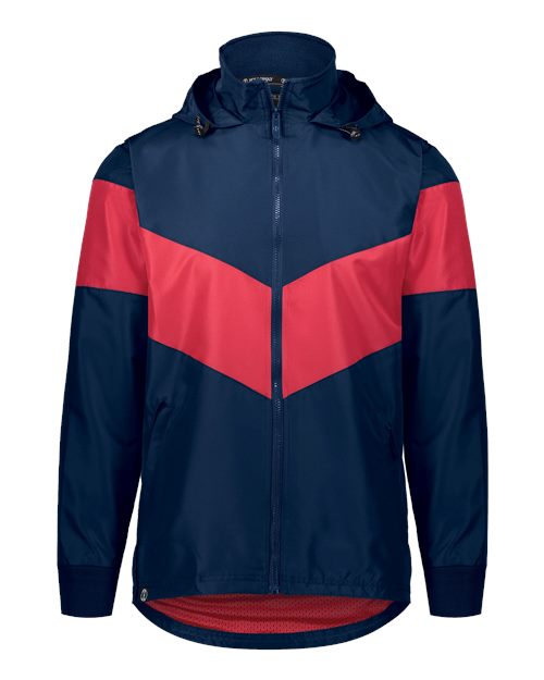 Men's Potomac Hooded Jacket - Navy/ Scarlet