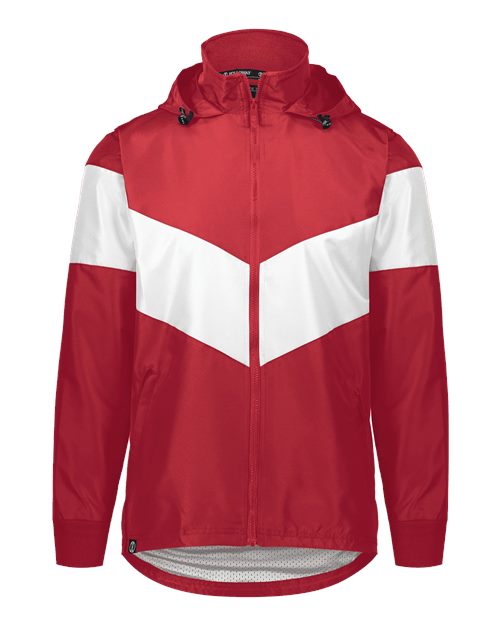 Men's Potomac Hooded Jacket - Scarlet/ White