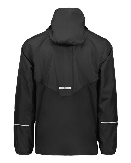Men's Packable Hooded Jacket - Black