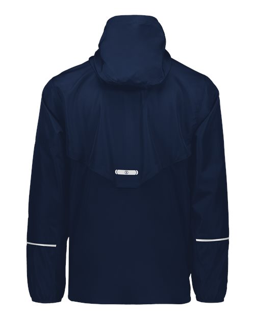 Men's Packable Hooded Jacket - Navy