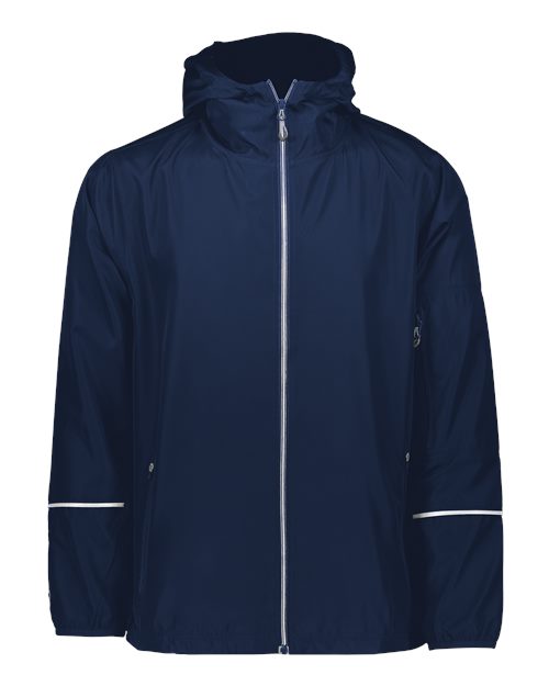 Men's Packable Hooded Jacket - Navy