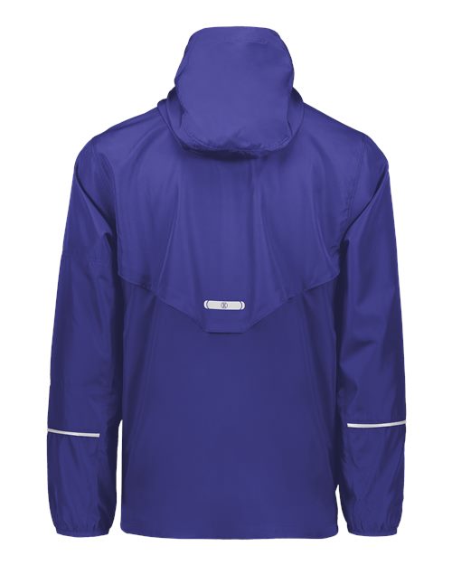 Men's Packable Hooded Jacket - Purple