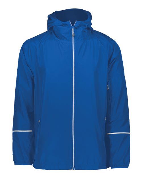 Men's Packable Hooded Jacket - Royal