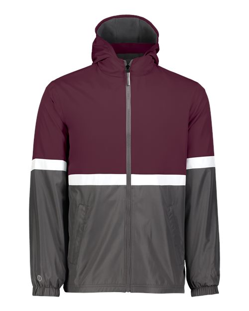 Men's Turnabout Reversible Hooded Jacket - Maroon/ Carbon