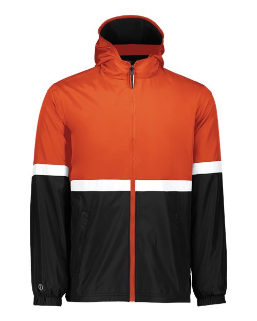 Men's Turnabout Reversible Hooded Jacket - Orange/ Black