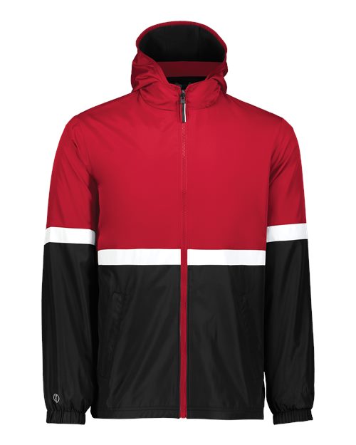 Men's Turnabout Reversible Hooded Jacket - Scarlet/ Black