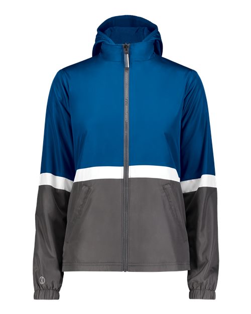 Women's Turnabout Reversible Hooded Jacket - Royal/ Carbon