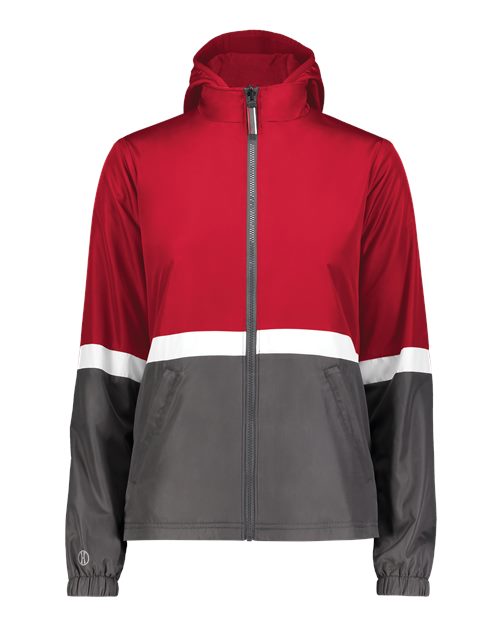 Women's Turnabout Reversible Hooded Jacket - Scarlet/ Carbon