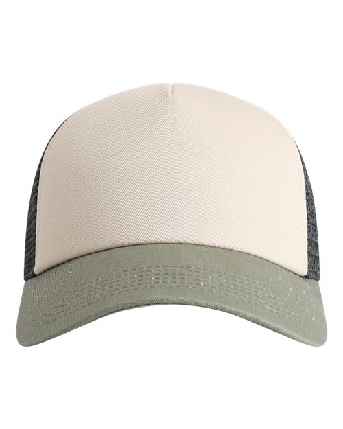 North Country Trucker Cap - Stone/ Moss/ Charcoal
