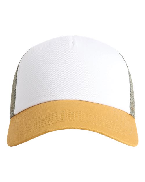 North Country Trucker Cap - White/ Wheat/ Elmwood