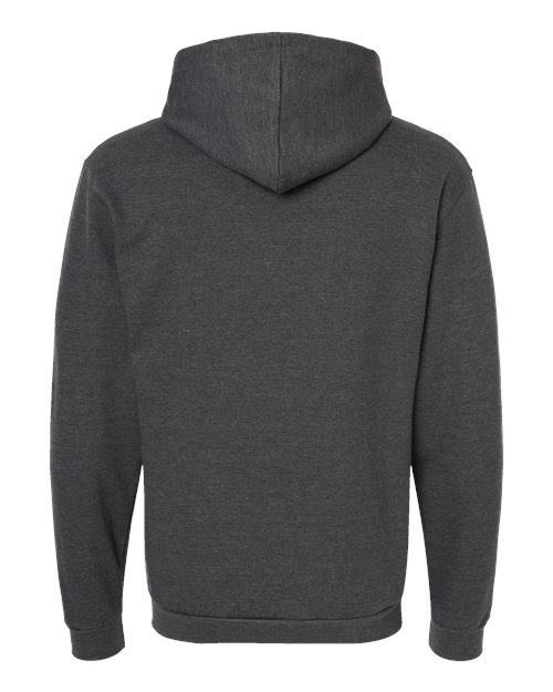 Unisex Full-Zip Hooded Sweatshirt - Heather Charcoal