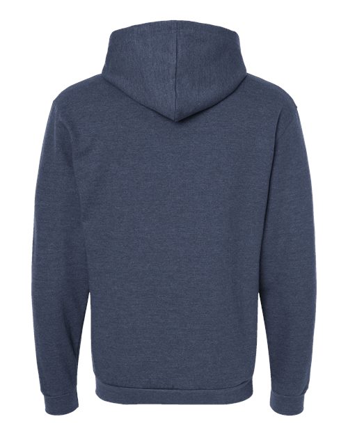 Unisex Full-Zip Hooded Sweatshirt - Heather Denim