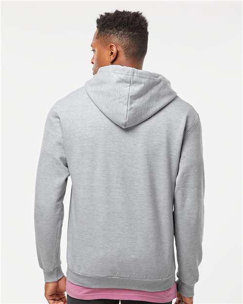 Unisex Full-Zip Hooded Sweatshirt - Heather Grey