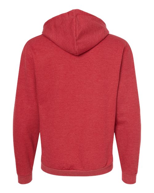 Unisex Full-Zip Hooded Sweatshirt - Heather Red