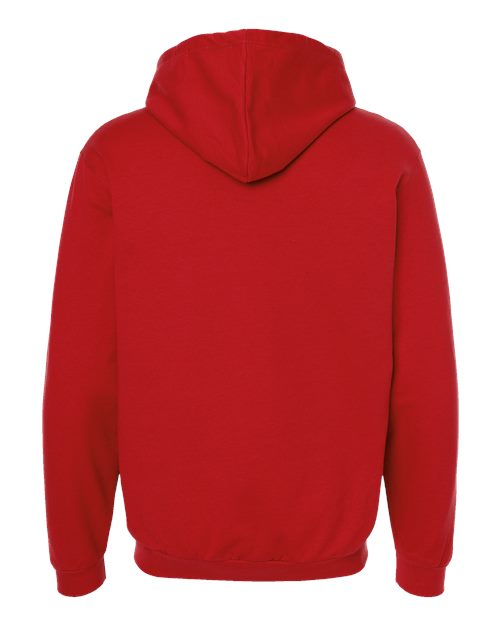 Unisex Full-Zip Hooded Sweatshirt - Red