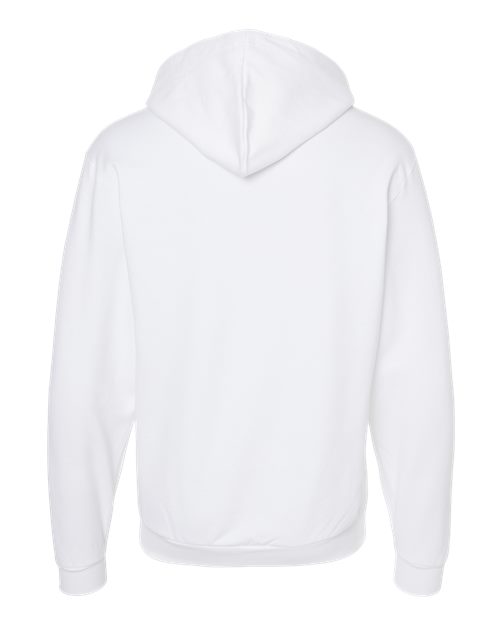 Unisex Full-Zip Hooded Sweatshirt - White