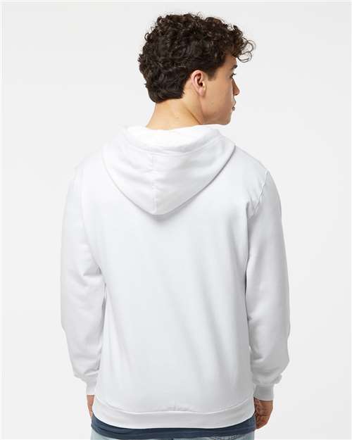 Unisex Full-Zip Hooded Sweatshirt - White