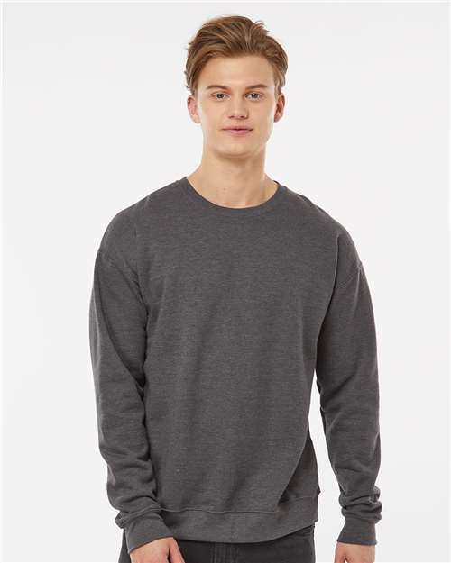 Unisex Fleece Crewneck Sweatshirt - Heather Charcoal