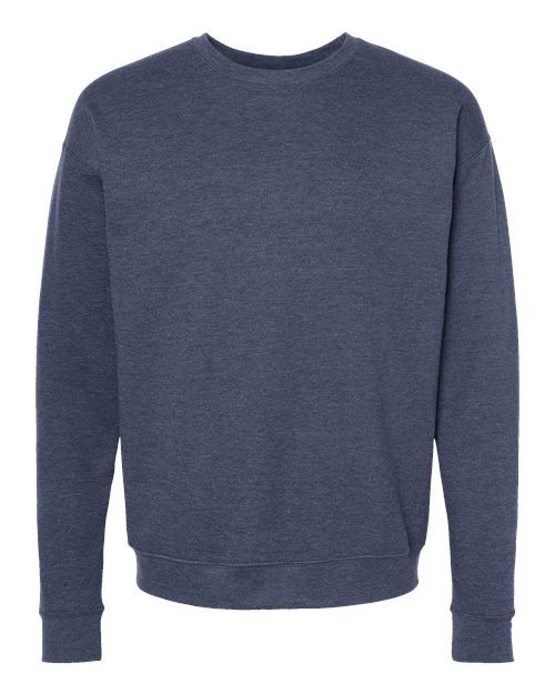 Unisex Fleece Crewneck Sweatshirt - Heather Denim