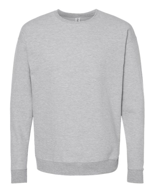 Unisex Fleece Crewneck Sweatshirt - Heather Grey