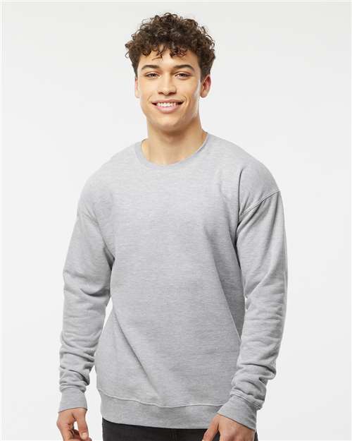 Unisex Fleece Crewneck Sweatshirt - Heather Grey