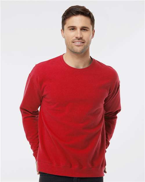 Unisex Fleece Crewneck Sweatshirt - Red