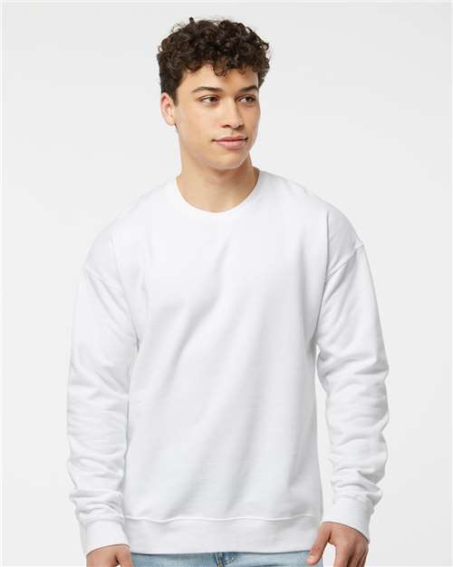 Unisex Fleece Crewneck Sweatshirt - White