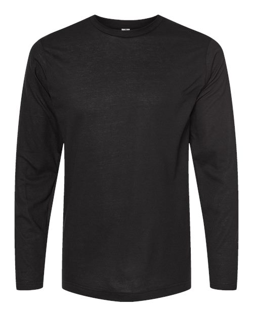 Unisex Poly-Rich Long Sleeve T-Shirt - Black