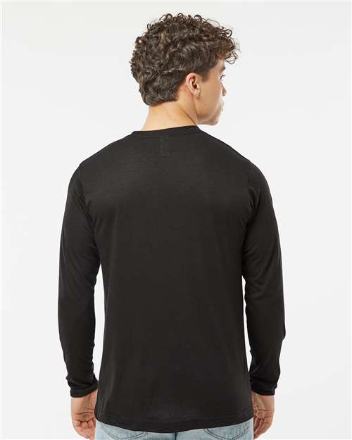 Unisex Poly-Rich Long Sleeve T-Shirt - Black