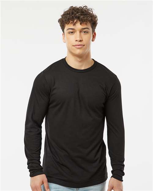 Unisex Poly-Rich Long Sleeve T-Shirt - Black