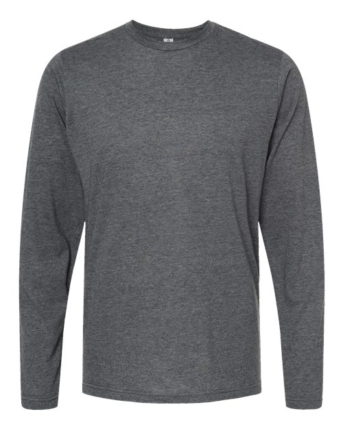 Unisex Poly-Rich Long Sleeve T-Shirt - Heather Charcoal