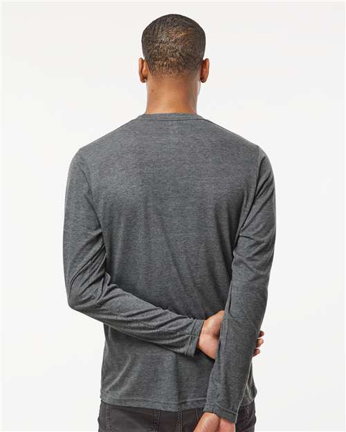 Unisex Poly-Rich Long Sleeve T-Shirt - Heather Charcoal