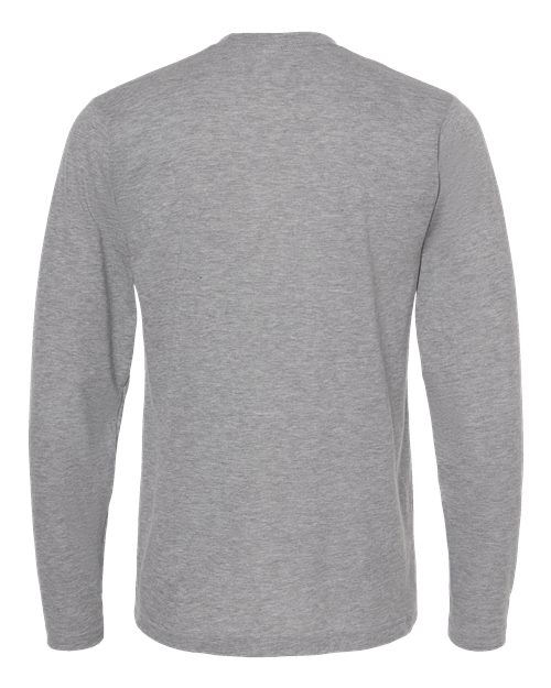 Unisex Poly-Rich Long Sleeve T-Shirt - Heather Grey